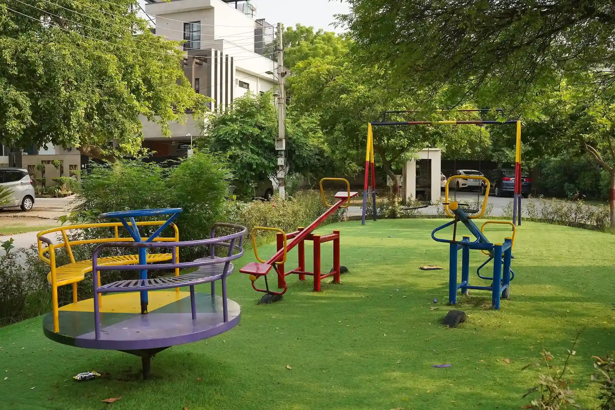 Children's play area within the Society