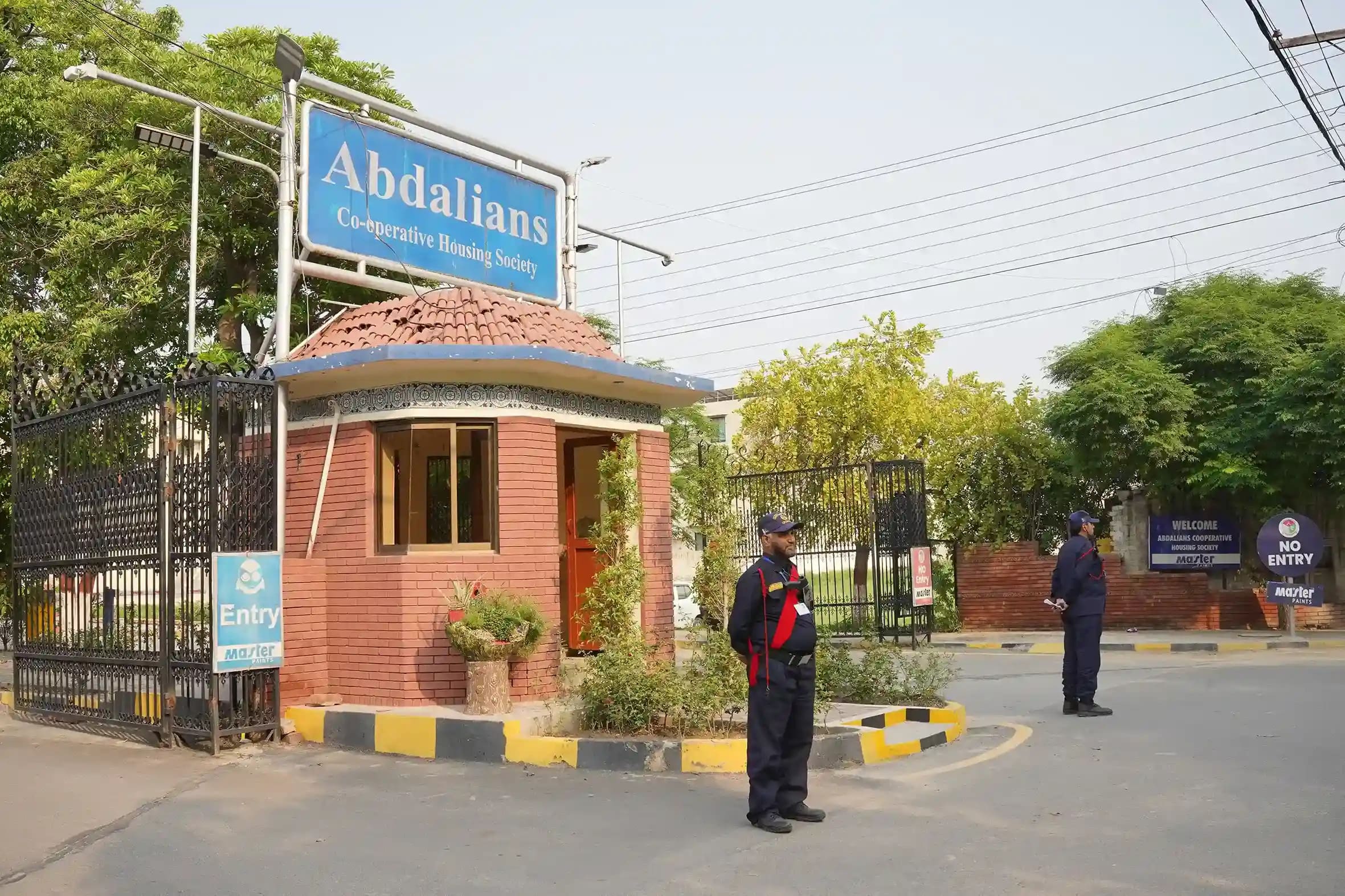 Society entrance gate